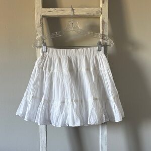 American Eagle Outfitters White Mini Skirt